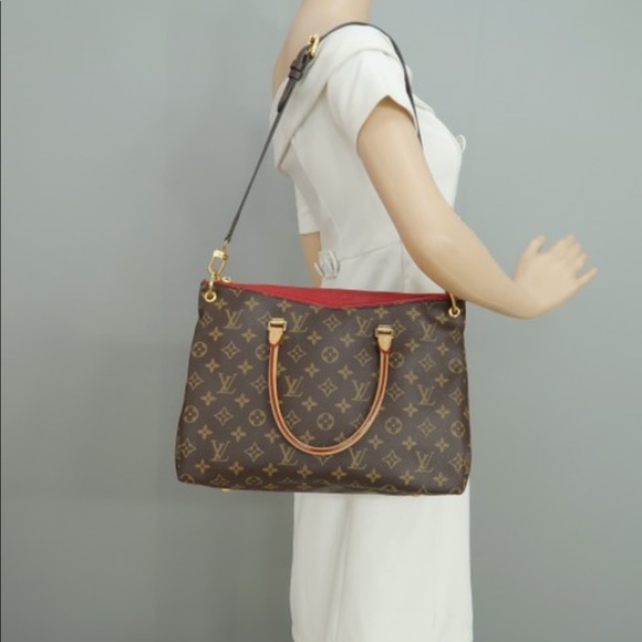 ⭐️LOUIS VUITTON PALLAS BROWN RED MONOGRAM CANVAS⭐️ - Picture 11 of 11